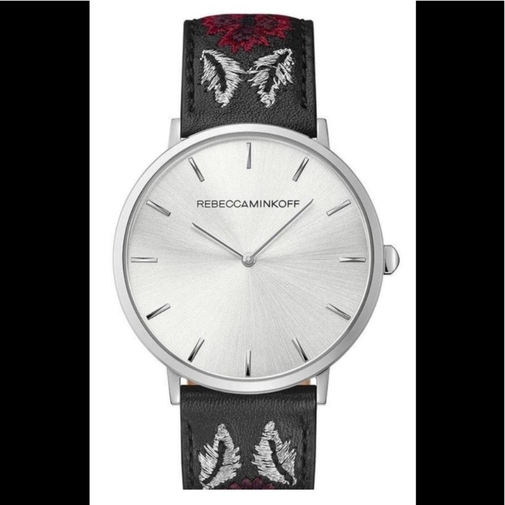 Rebecca Minkoff Major watch NWT embroidery leather